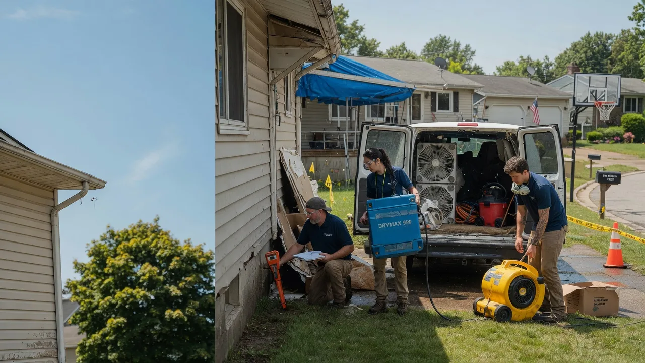 Ceiling Leak Cleanup in South Vienna, OH near me