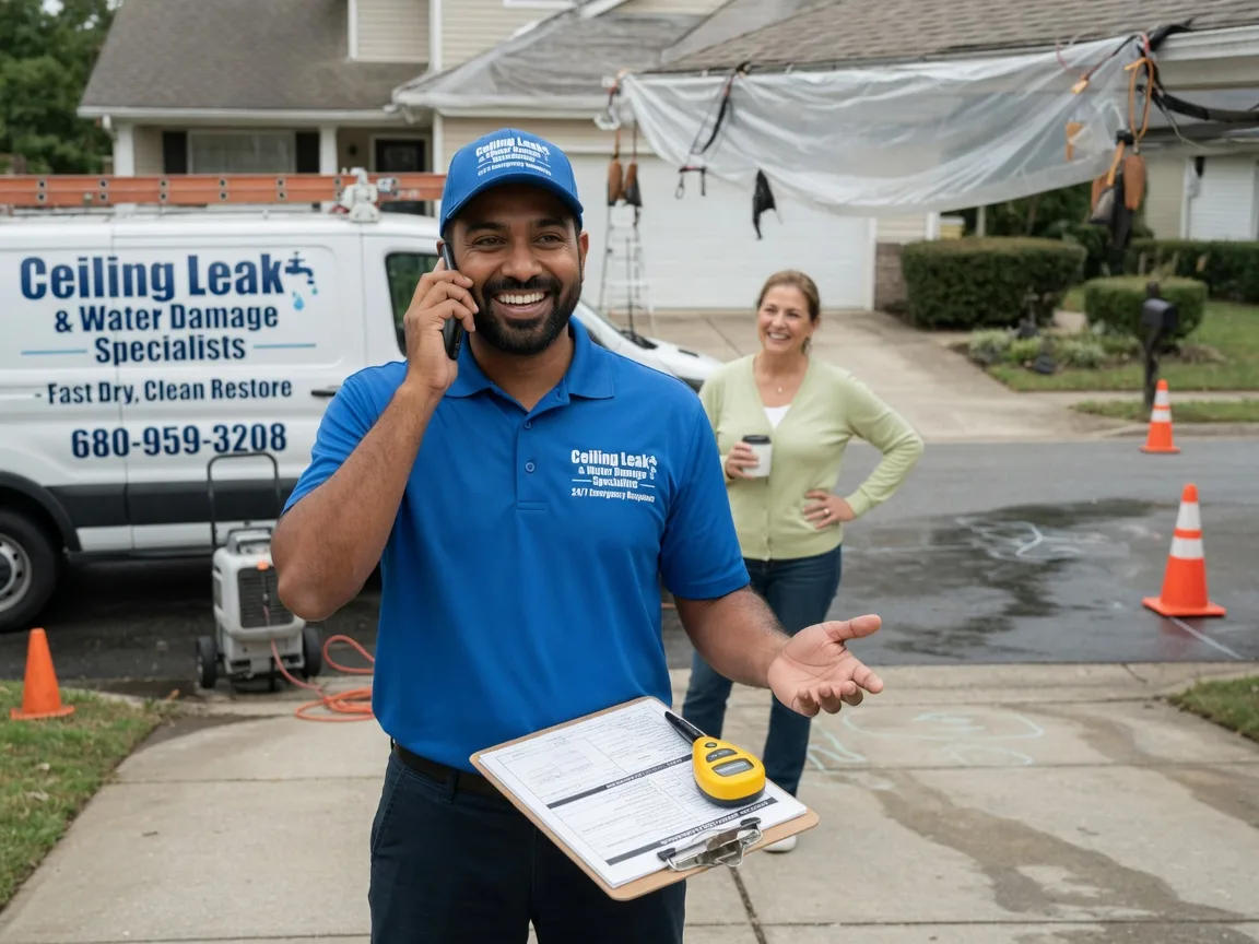Ceiling Leak Cleanup South Vienna, OH FAQs